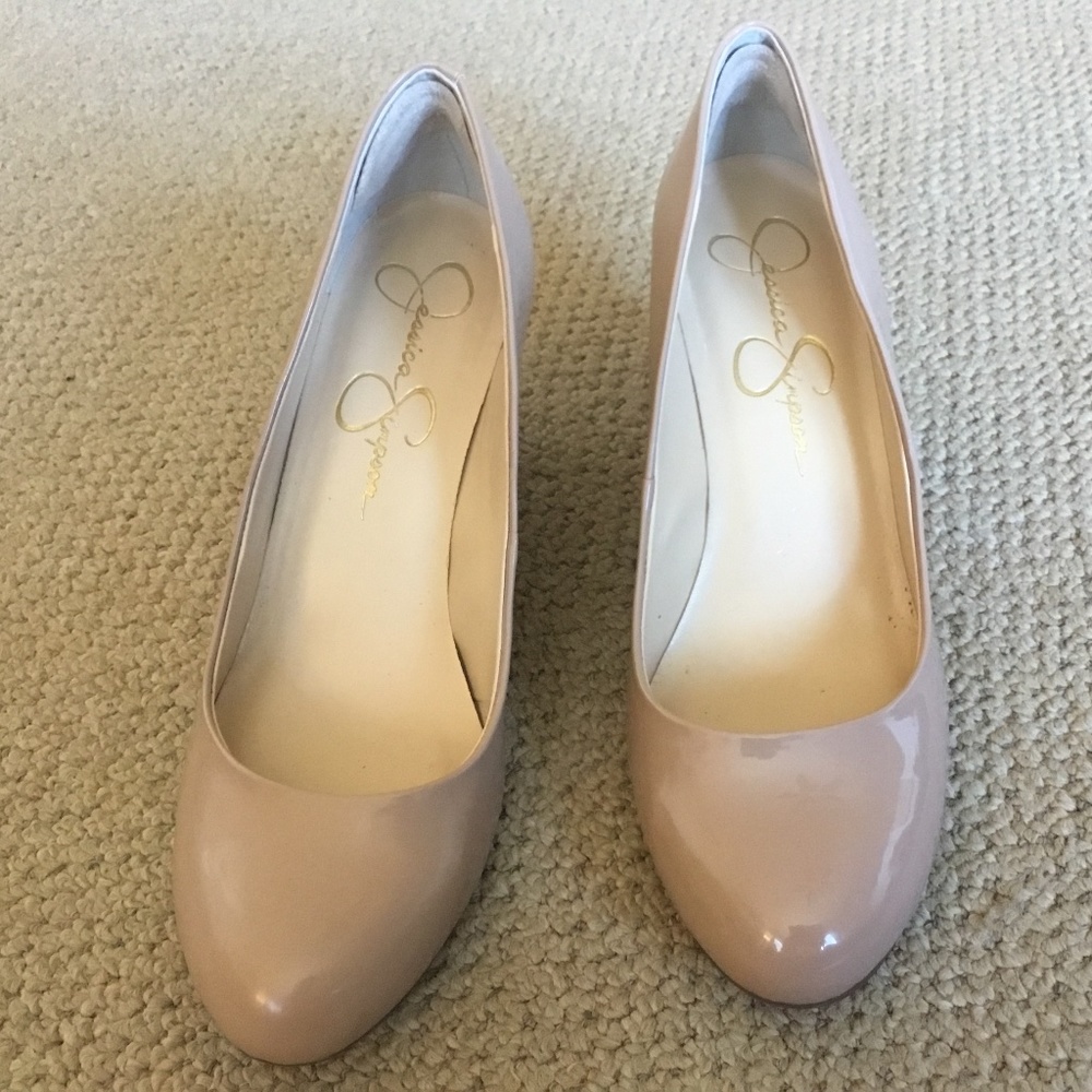 Jessica Simpson Wedge Heels Nude 11M
